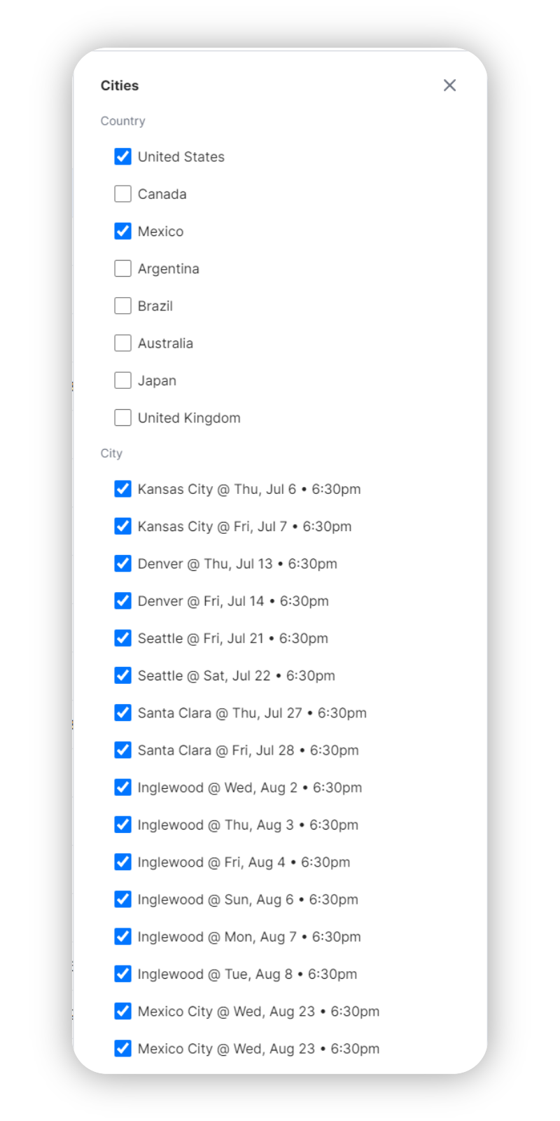 Streamlined ticket comparison hub with offshow.co