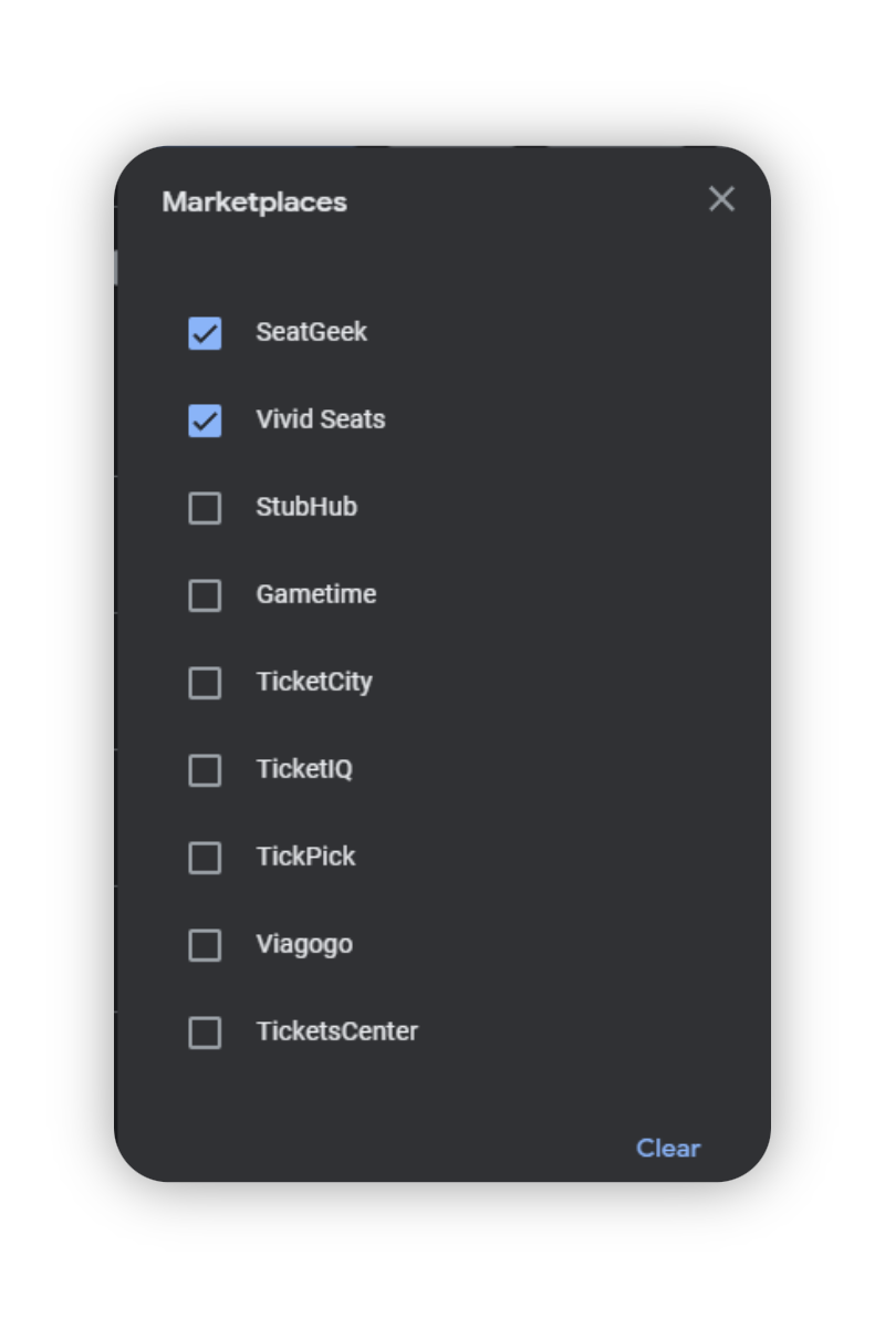 Streamlined ticket comparison hub with offshow.co